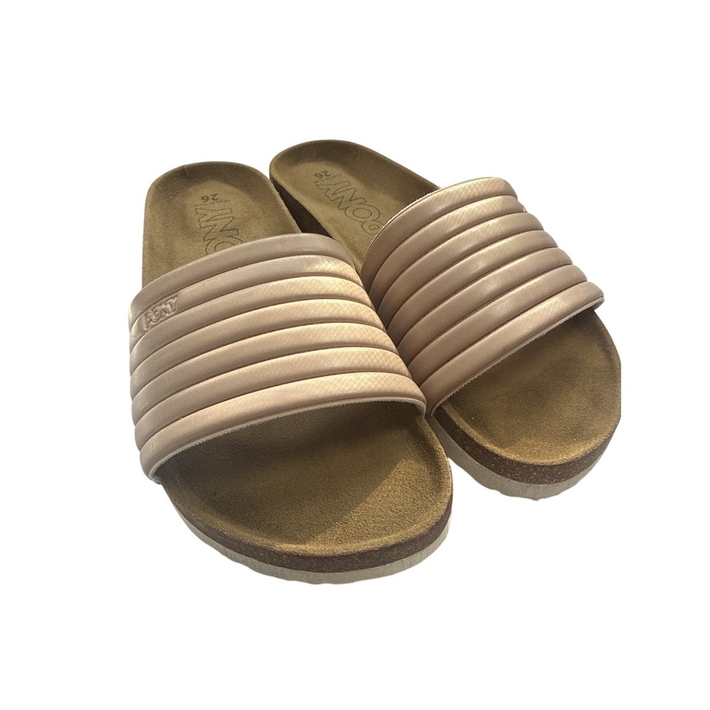 Pony Logo Slide Sandals Pink Women's Size 26 (size 9)‎